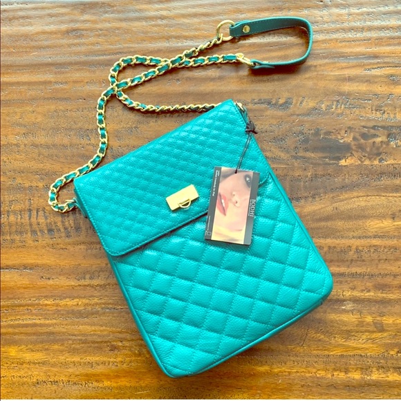 BODHI Handbags - BODHI iPad Purse NWT Emerald Color Gold Chain BODHI Handbags - BODHI iPad Purse NWT Emerald Color Gold Chain